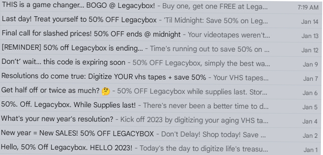 more legacy box sales 2023-02-06