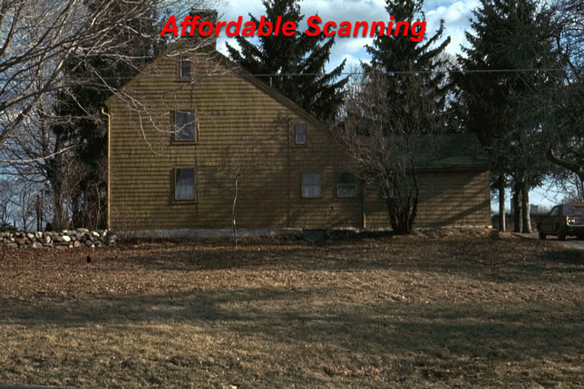 Affordable Scanning scan of Old House slide